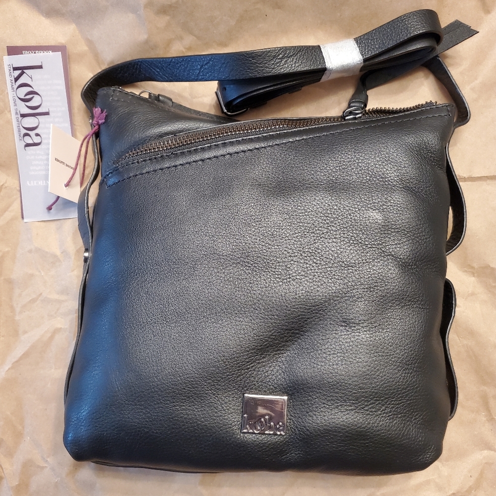 KOOBA Stratford Medium Crossbody Black Purse Handbag Pocketbook NEW